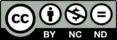 CC BY-NC-ND: Attribution + Noncommercial + NoDerivatives 4.0