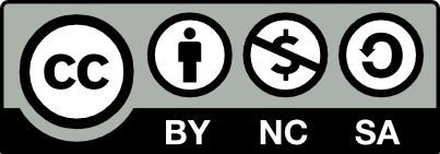 CC BY-NC-SA: Attribution + Noncommercial + ShareAlike 4.0